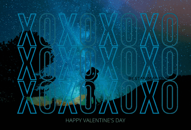 XOXO Valentines Day Romantic Gif